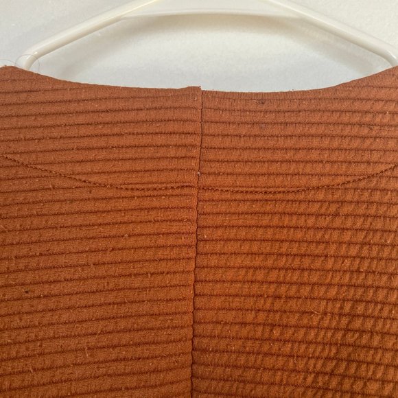 Madewell Texture & Thread Wrap Jacket Quilted Size M in Mustard/Orange - Picture 4 of 8